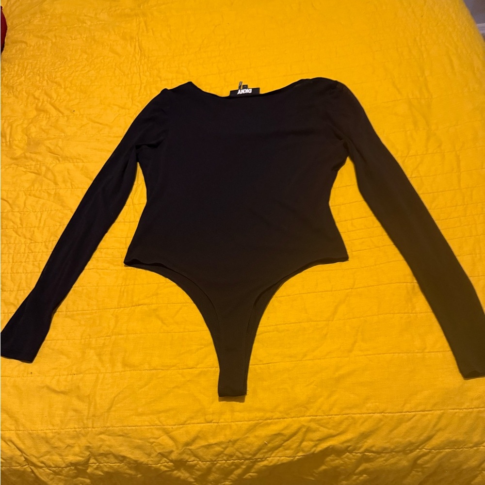 DKNY Black mesh bodysuit